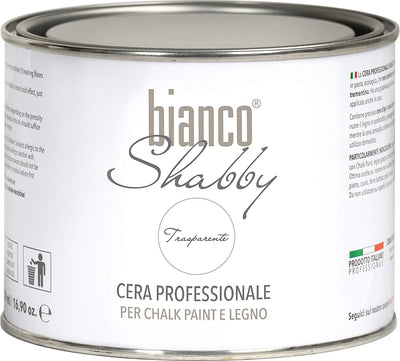 CERA PROFESSIONALE Trasparente per Decorazione E Restauro Con Cera D'Api E Cera Carnauba (500 Ml)