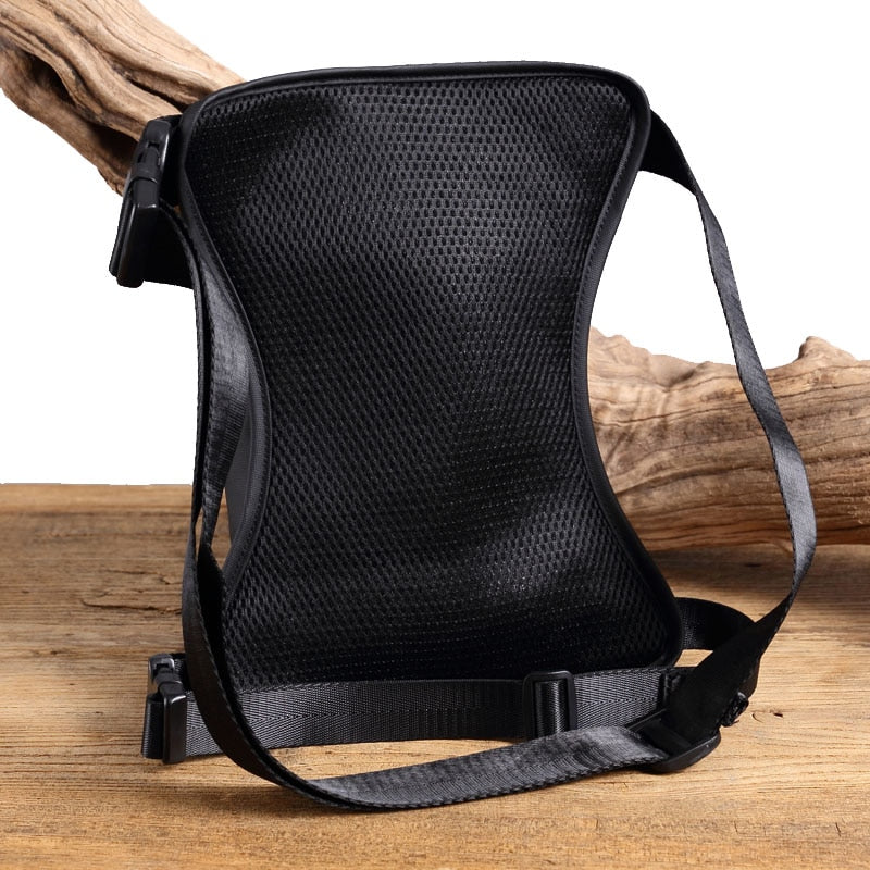 Flow Leg Bag Fashion Chest Bag Multi-Function Pocket Waterproof Nylon Material Lightweight Men&