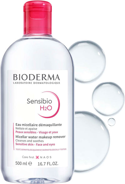 Sensibio H2O Acqua Micellare Pelli Sensibili 500 Ml, Rimozione Trucco