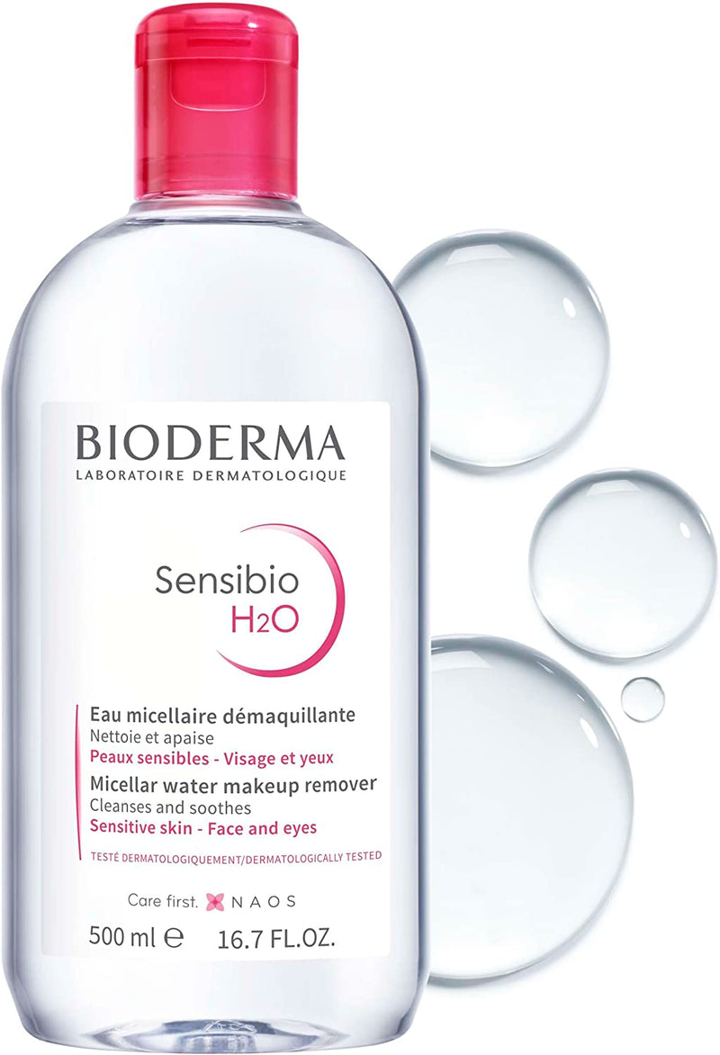 Sensibio H2O Acqua Micellare Pelli Sensibili 500 Ml, Rimozione Trucco