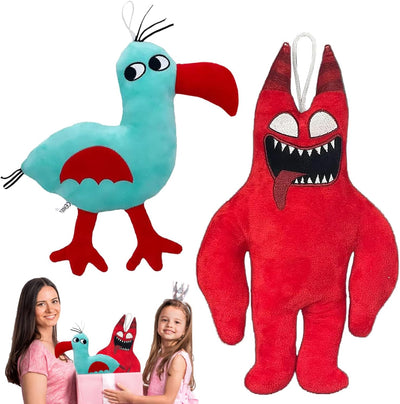 2 PCS Garten of Banban Peluche, Garten of Banban Chapter 4 Characters, Evil Banban, Tarta Bird, Garten of Banban, Garten of Banban Plush, Giardino Di Banbanregalo per Giocatori E Fan Del Gioco