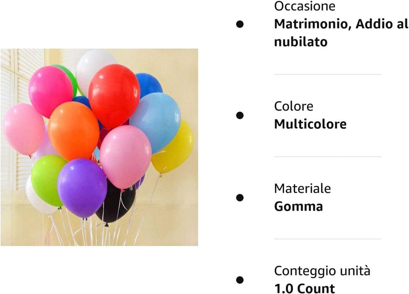 100 Palloncini Compleanno Palloncini Colorati Palloncini Compleanno Bambina Ragazzo E Bambino Palloncini Colorati Misti Palloncino Feste Palloncini