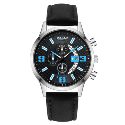 Fashion Big Digital Calendar Men'S Watch