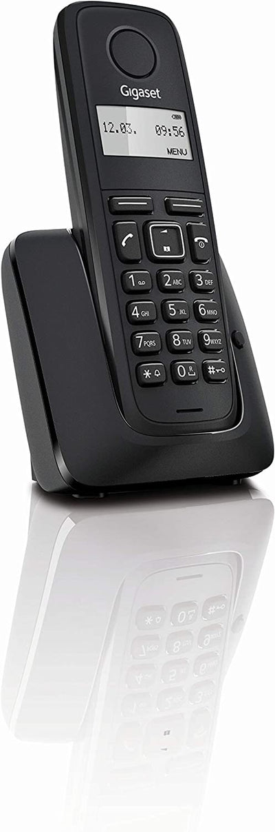 A116 Telefono Cordless Semplice Con La Qualità Made in Germany – Funzione Eco – Nero [Italia]