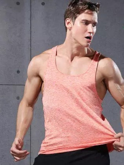 VANSYDICAL Men Vest Sports Running Sportswear Training Fitness Tank Exercise Gym Compression Vest Quick Dry Sleeveless Tops