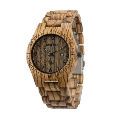 Men'S Simple Ultra-Thin Wood Watch Creative Gift Quartz Watch