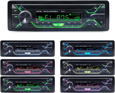 Autoradio Bluetooth Stereo Auto Bluetooth Radio Bluetooth Auto Car Radio, 1Din with Bluetooth4.2, AM/FM Media Receiver USB/SD/AUX/EQ/MP3/TF Carica Rapida