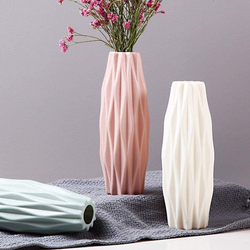 3 Pezzi Vaso Di Plastica, Vasi Infrangibili per Fiori Vaso per Decorazioni per La Casa Geometrica in Stile Minimalista per Decorazioni per La Casa, Soggiorno, Tavolo, Ufficio