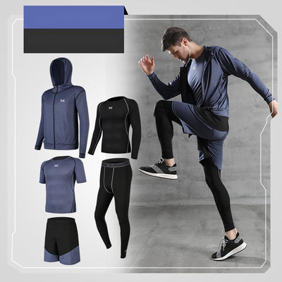 Running Quick-Drying Basketball Sports Suit Five-Piece Training Suit