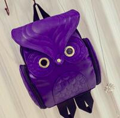 Japanese and Korean Trends, Women'S Owl Backpack, Leisure Travel Bag, Fashion Personality Cartoon Backpack