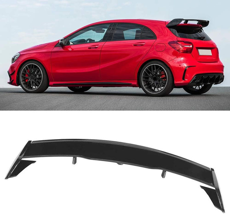 Spoiler per Tetto Bagagliaio Posteriore Auto ABS per Mercedes Benz Classe a W176 A45 AMG 2013-2018 2014 2015 2016, Bagagliaio Posteriore Bagagliaio Coperchio Finestra Labbro Parabrezza Ala