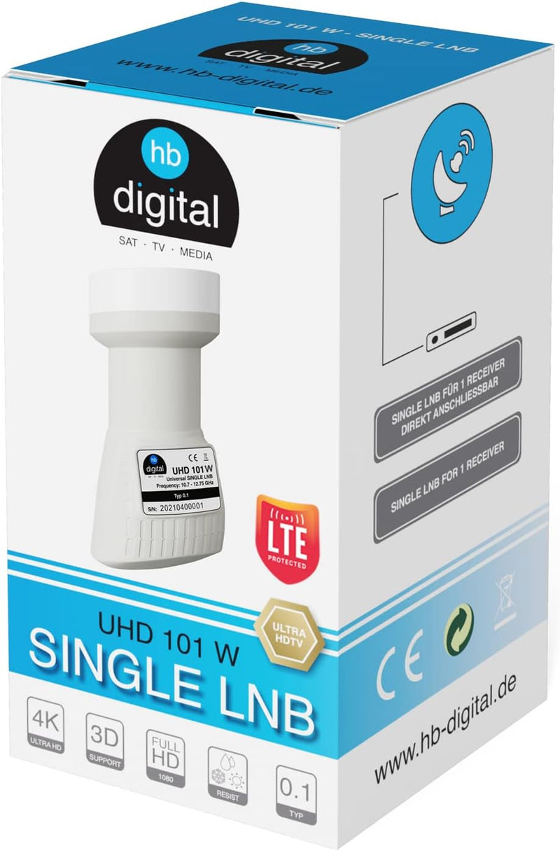 HB Di Digital LNB + Spina F Argento 2