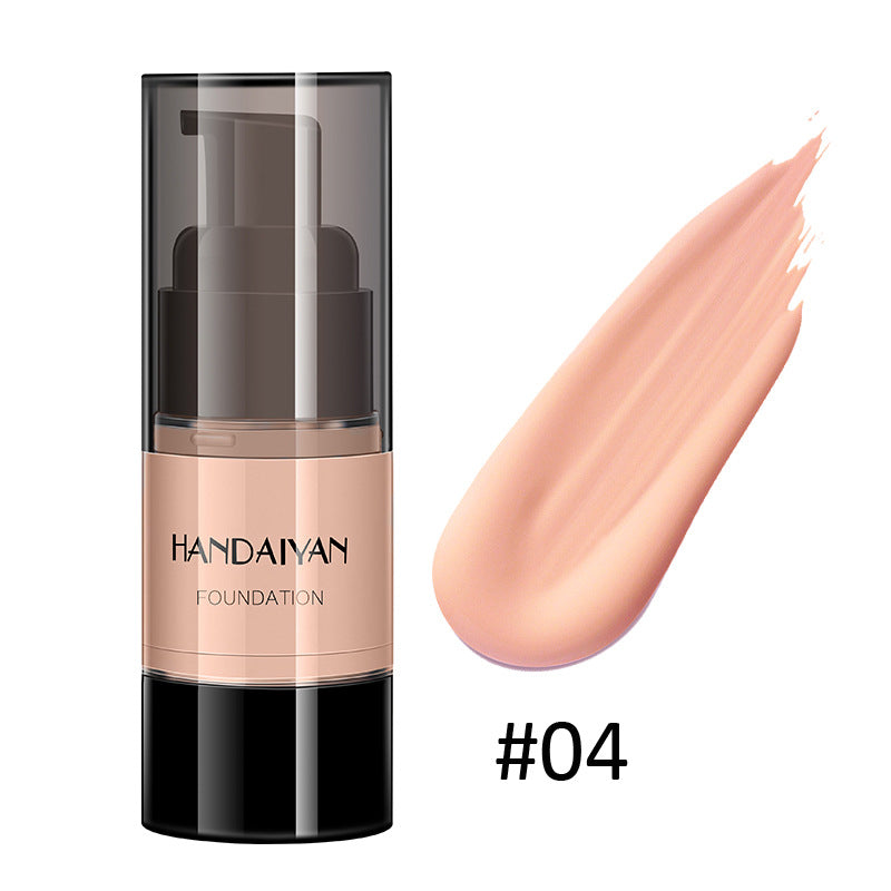 HANDAIYAN Full Cover Foundation Waterproof Moisturizer Fond De Teint Couvrant Face Liquid Foundation Base Makeup for Dark Skin