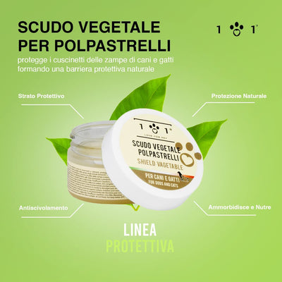 Crema Naturale Polpastrelli Cane E Gatto, 50Ml - Ricostituisce E Ripara Cuscinetti Da Terreno, Agenti Esterni, Sabbia - Balsamo Idratante Zampe - Difende E Ripara Da Graffi, Screpolature - Linea 101