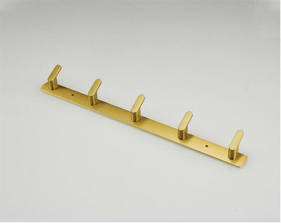 Bathroom Brushed Gold Aluminum Shelf Set