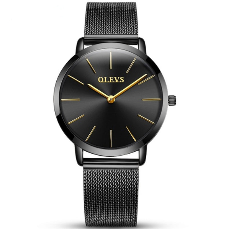 Steel Mesh with Quartz Watch Ladies Couple Gift Table