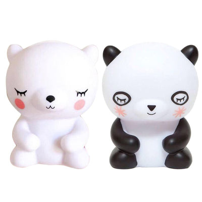 Cute black and white panda night light