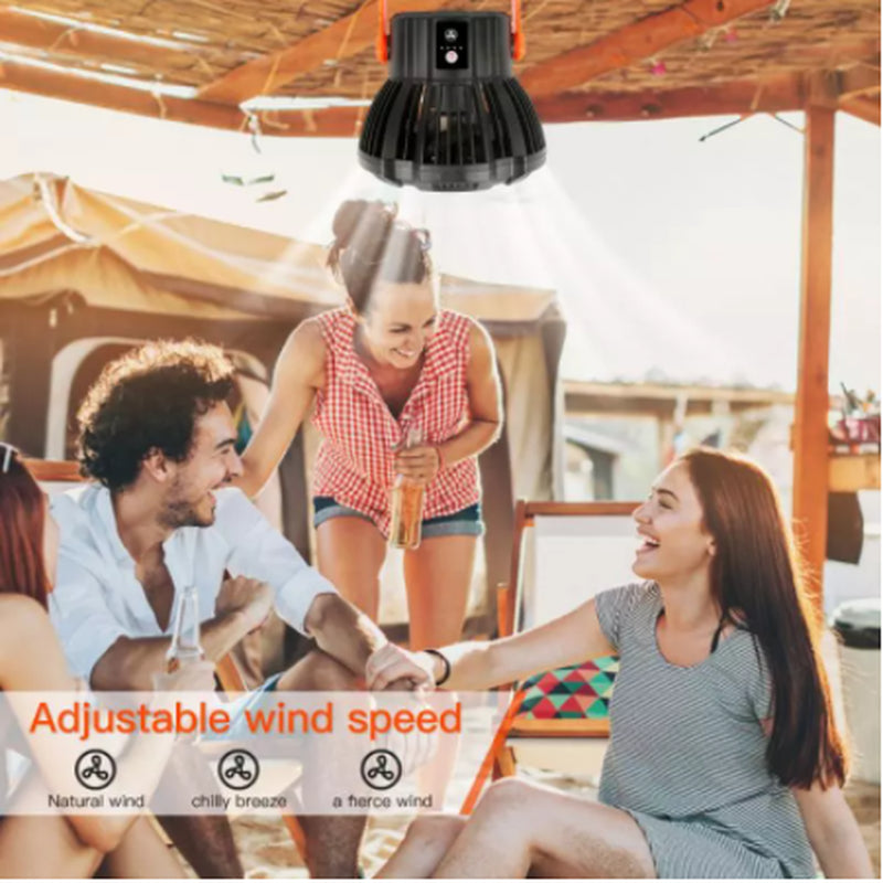 Multifunction LED Lighting Lamps for Home Ceiling Light with Fan Remote Control Lamps for Garden Outdoor Camping Party