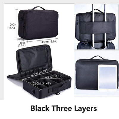 Large-Capacity Multifunctional Portable Cosmetic Bag