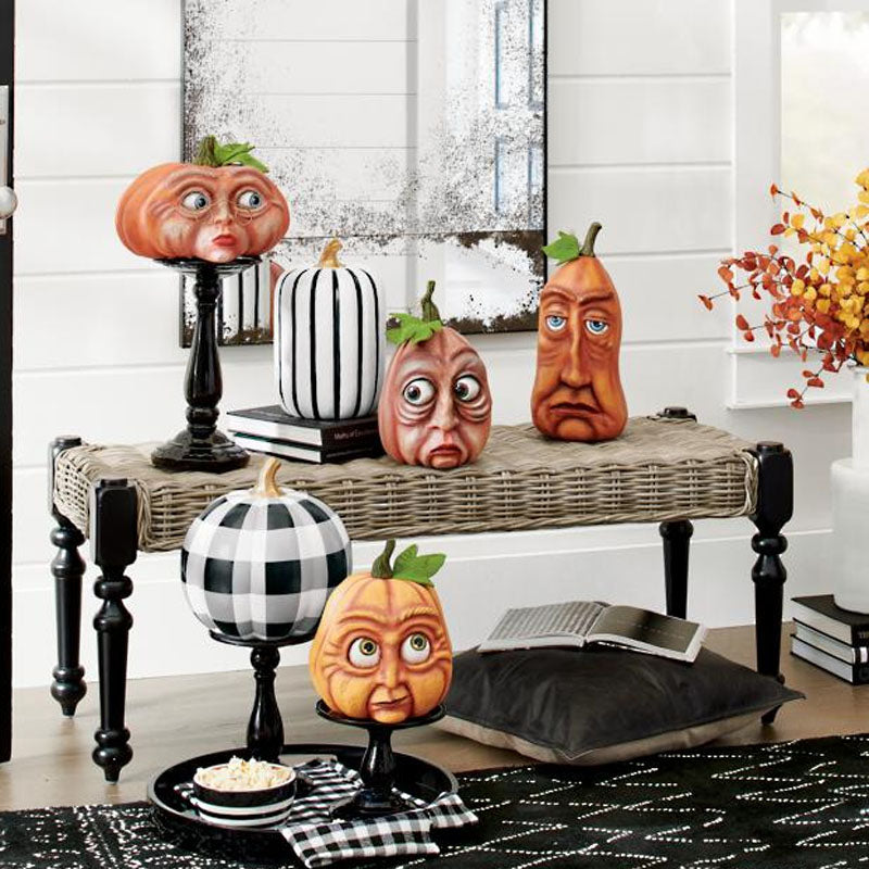 Halloween Six Combination Pumpkin Venue Layout Props Pumpkin Bar Halloween Decoration Garden Decoration