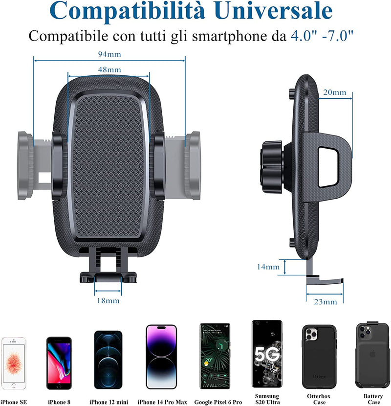 【Ultra Stabile】 Porta Cellulare Auto per Bocchetta D&