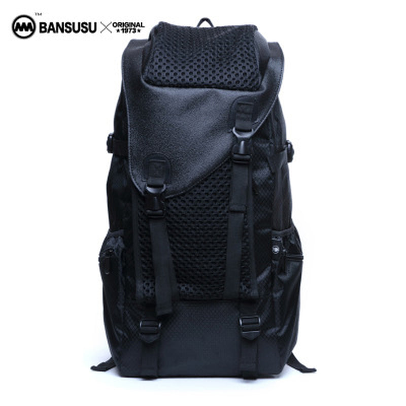 [A] Casual Large Capacity Men and Women Travel Bag, Computer Bag, Tide Shoulder Bag, Female Korean Backpack Man