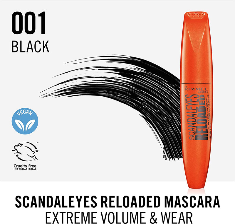 Scandaleyes Reloaded Mascara, Volume Estremo E Lunga Tenuta, Nero, 1 Pezzo