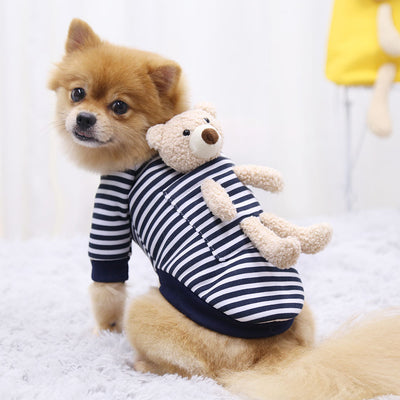 Cat Dog Pet Clothes for Small Dog Cute Sweater Spring Cat Cute Teddy Bear