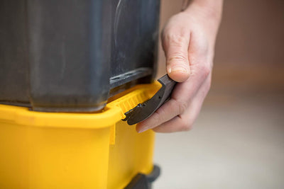 ‎STST1-80151 Carrello Porta Utensili Con Tre Livelli Di Stoccaggio, Capacità Di Carico 20 Kg, Nero Giallo