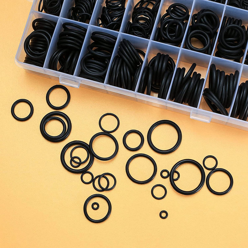 , 740 Pezzi O-Ring in Gomma Assortimento, Guarnizioni Piombatura Guarnizioni Kit, O Ring Rondelle, Anelli Di Tenuta in Gomma Idraulica per Riparazione Auto Officina Idraulica