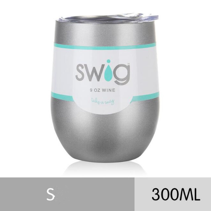 2021 Hot Drink Cups 9 Унц. the Egg in the Form of a 304 Stainless Steel Drink Tumber Mug Lid Wine Beer Vacuum Thermos Cup