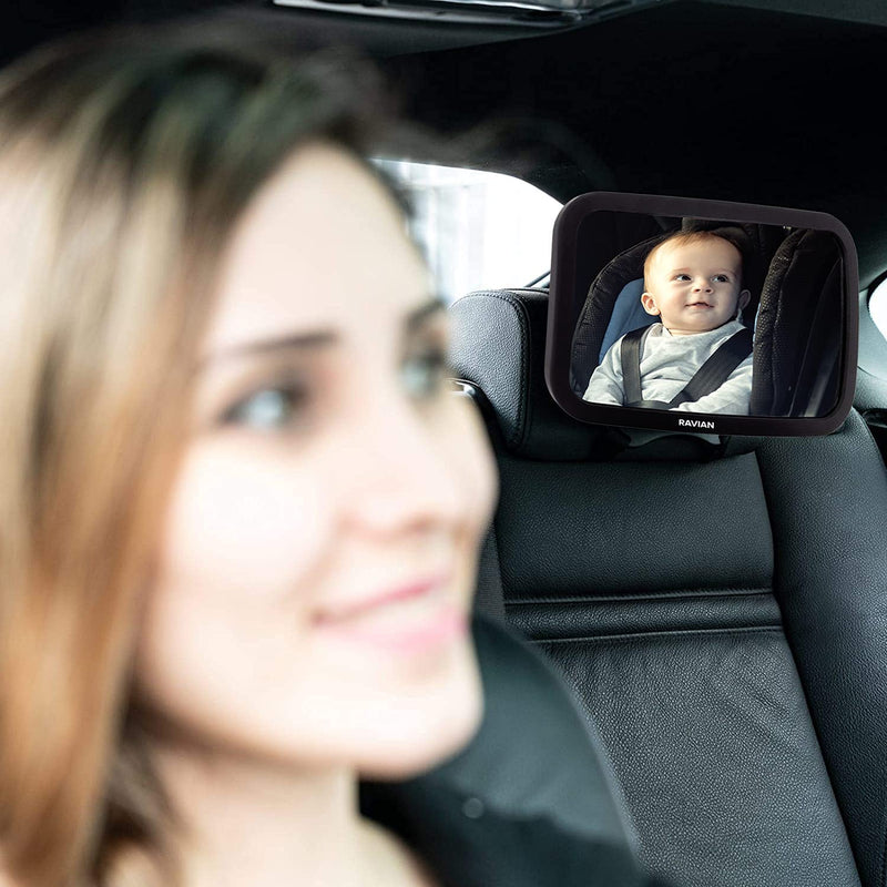 Specchio per Auto per Bambini per Sedile Posteriore - Specchio per Seggiolino Auto Più Sicuro Con Vista Cristallina, Infrangibile