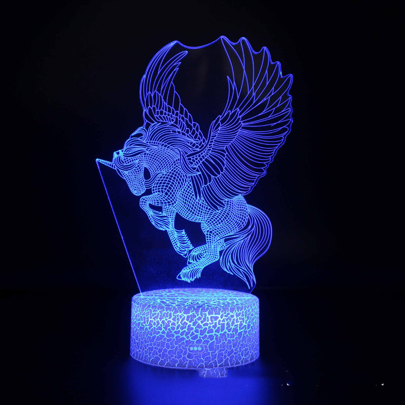 LED Colorful Touch Remote Control Creative Desk Lamp