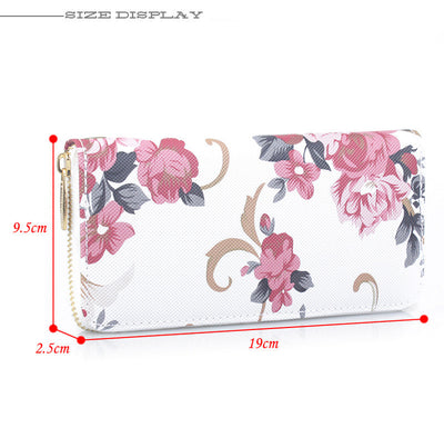 Ladies Printed Long Wallet Clutch