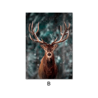 Household Forest Deer Animal Decorative Painting