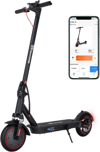 EV85F Monopattino Elettrico Adulto, Scooter Elettrico Pieghevole Da 8,5'' Con App - Motore Da 350W, Batteria Da 7,8AH, Peso Di 15KG, Carico Massimo 120KG, Doppio Freno, Doppio Ammortizzatore