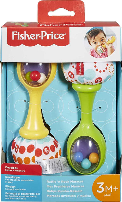 - Maracas Baby Scoperte, 2 Coloratissime Maracas Da Afferrare, Scuotere E Suonare, Giocattolo per Bambini 3+ Mesi, BLT33