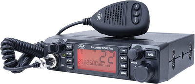 Radio CB  Escort HP 9001 PRO ASQ Regolabile, AM-FM, 12V / 24V, 4W, Scan, Dual Watch, ANL, Display Multicolore