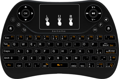 Mini Touch Keyboard with Seven-Color Backlight English