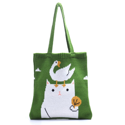 Autumn and Winter Hand Shopping Bag Art