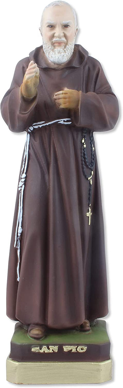 Statua San Pio (Padre Pio) Di Pietrelcina in Resina Cm 30 - Made in Italy