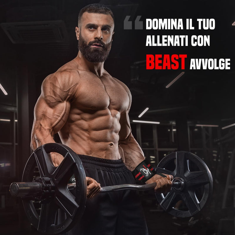 Polsiere Palestra Sollevamento Fasce Da Polso Cinghie Donna & Uomo Polsini Palestra per Gym Bodybuilding Crossfit Calistenics,Polsini, Bendaggi per Il Polso