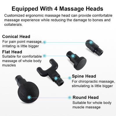 Electric Percussive Massager Percussion Massager Hand Held Therapy Device for Relaxing Shock Vibration Deep Muscles