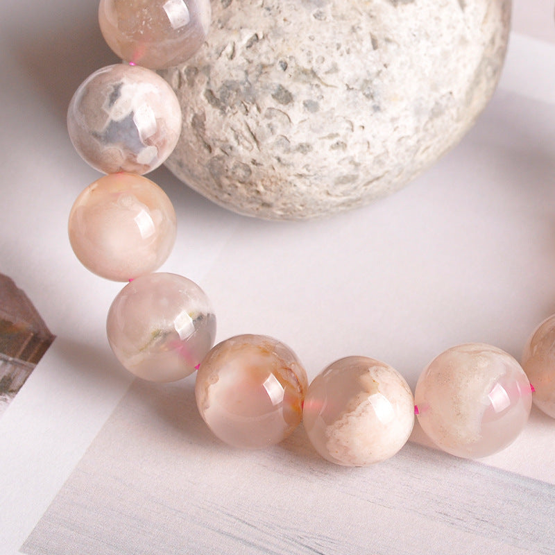 Cherry Blossom Agate Bracelet