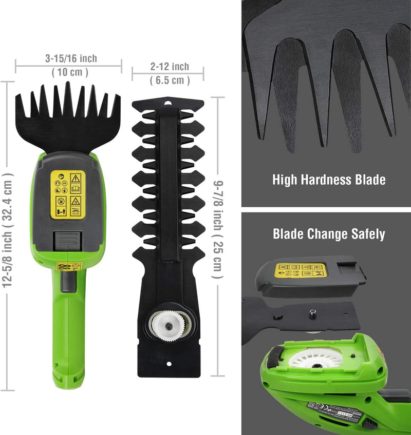 Forbici a Batteria 7,2V, Cesoia Elettrica a Batteria Al Litio 1,5Ah, Larghezza Di Taglio 90Mm, Lunghezza Di Taglio 120Mm, Adatto Al Giardino