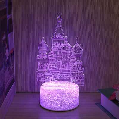 Led Colorful Remote Control Touch Bedside Lamp