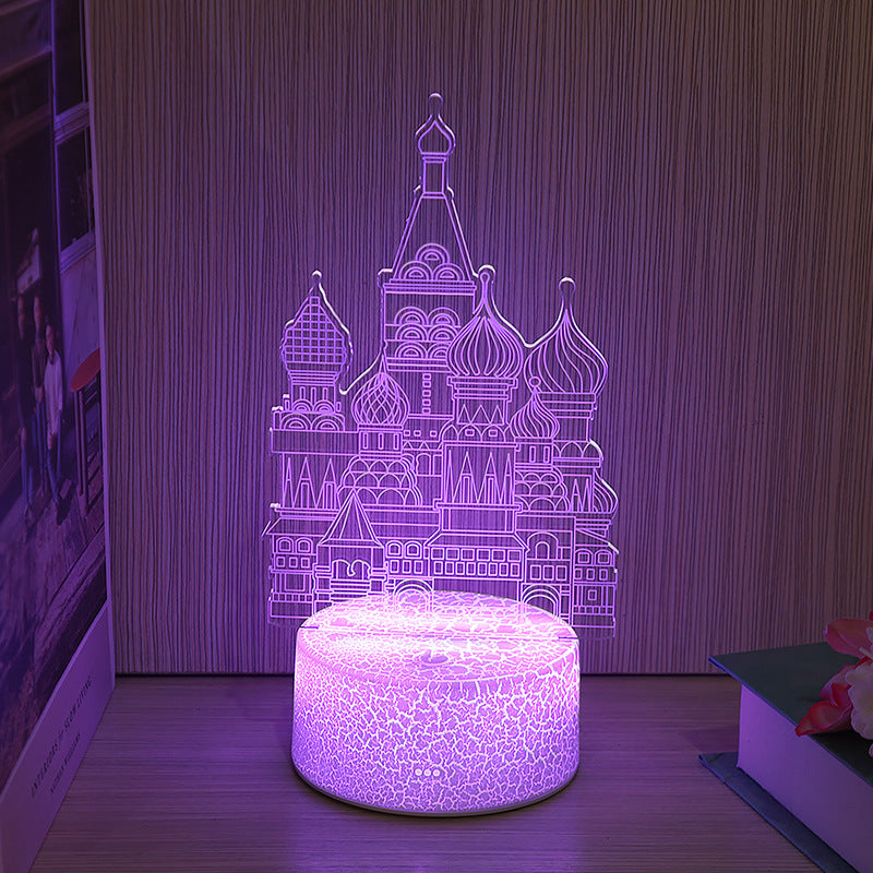 Led Colorful Remote Control Touch Bedside Lamp