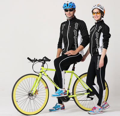 Spring and Autumn Bicycle Jersey Long-Sleeved Suit Men and Women Models Mountain Bike Team Version of Clothes Autumn and Winter Coat