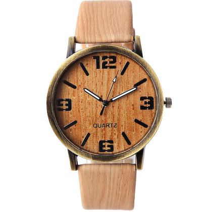 Wood Grain Style Wrist Watch