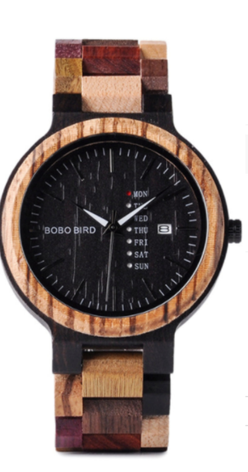 Bobo Bird Leather Strap Couple Bamboo Table